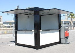 Caseta bar o kiosko de 3 x 2,4 metros