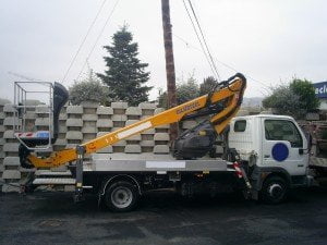 Plataforma sobre camión Modelo SCORPION 1812 SMART Altura de trabajo de 18m