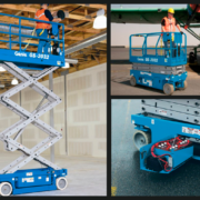 Plataforma tijera eléctrica GENIE GS2032 altura de trabajo de 8m