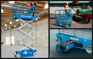 Plataforma tijera eléctrica GENIE GS2032 altura de trabajo de 8m