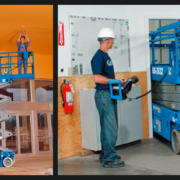 Plataforma tijera eléctrica GENIE GS2632 altura de trabajo de 10m